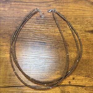 Silpada Elegant Bronze Beaded Necklace